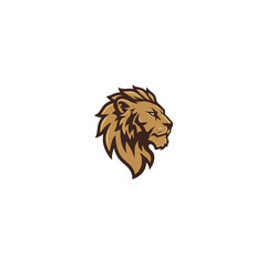 Elegant Lion Logo Design Featuring a Bold and Majestic Lion Head