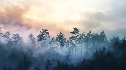 sunrise in the mountains