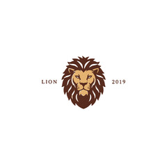 Illustrative Logo Featuring a Majestic Lion Herald Design with Elegant Text