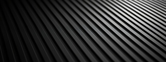 Obraz premium Black background with parallel lines. Banner template with white space in the center for text. Perfect for abstract minimalist wallpaper and modern digital media.