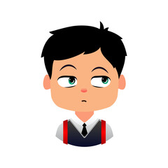 Emoji Boys School, Bored student during an online lecture