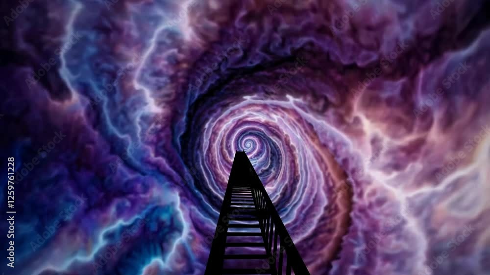 Poster abstract fractal background with space
