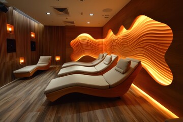 Private screening room with plush reclining seats modern design cozy atmosphere high fidelity sound