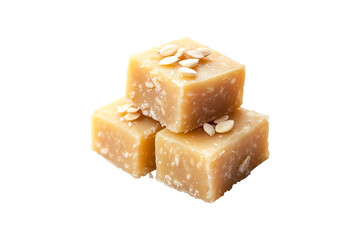 Delicious Creamy Fudge Cubes Sweet Treat Indulgence Delightful Snack