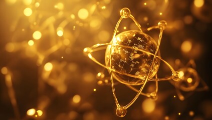 Golden Atom Earth, Abstract Visuals