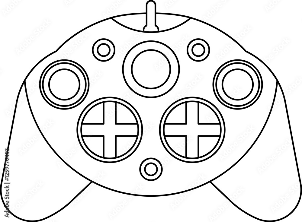 Fototapete Games icon. Gamepad new concept. Black and white game controller symbol trendy flat and simple style icon for web site design, logo, app, game UI isolated on white background