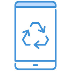 Mobile Recycling Icon
