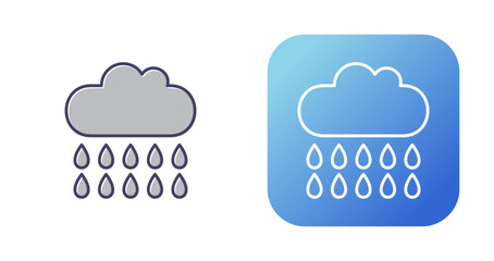 Rain Vector Icon
