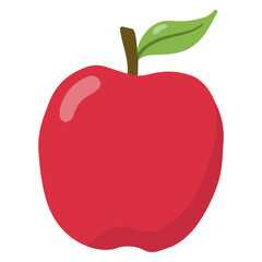 red apple vector illustration