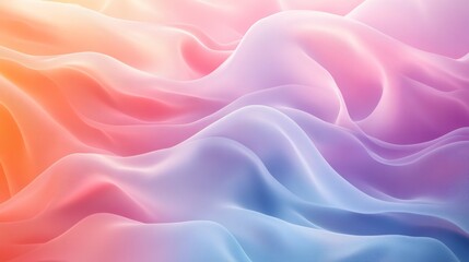 Fototapeta premium Minimalist abstract background with soft pastel colors and gentle gradients. Featuring a calm and serene aesthetic with smooth transitions between colors. Ideal for wellness and relaxation themes.