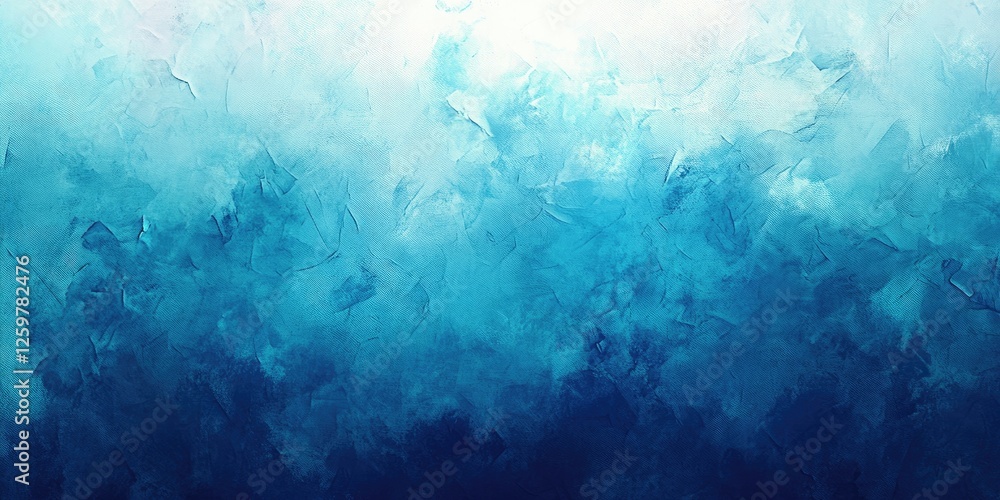 Poster abstract blue gradient background featuring a textured studio wall effect in darker tones at the bot