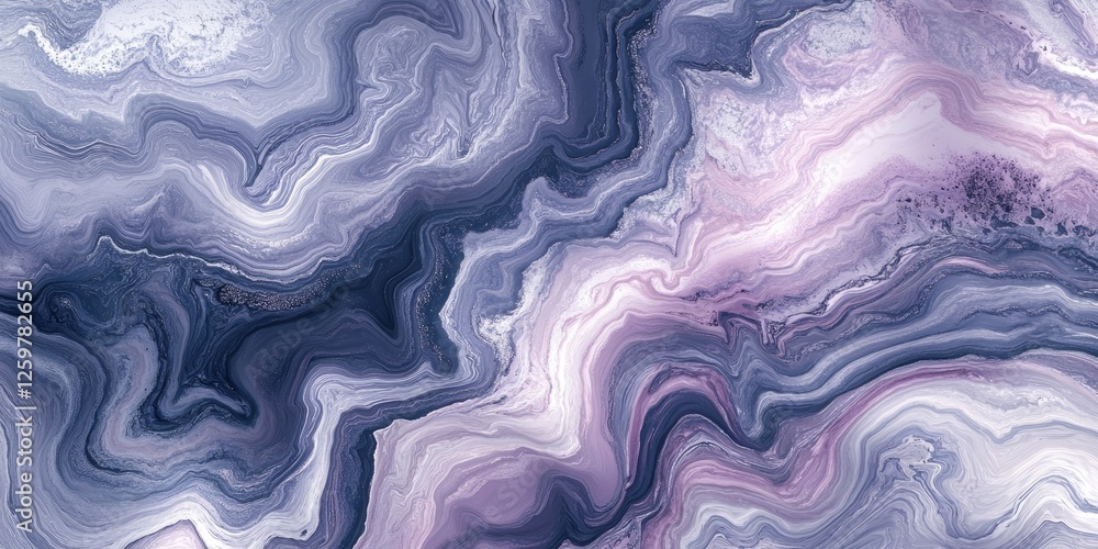 Poster abstract marbled background in shades of indigo violet and soft lavender swirls with a flowing textu