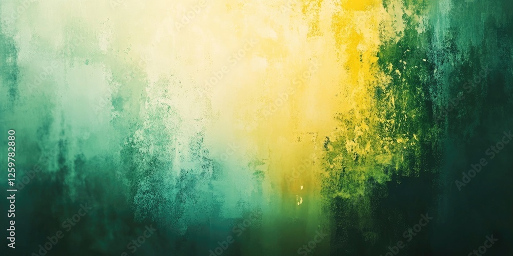 Poster soft blurred background in varying shades of green and yellow with a textured, smooth gradient creat