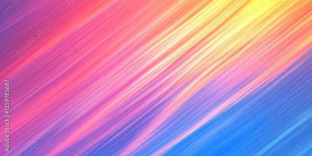 Poster vibrant abstract gradient background featuring dynamic motion blur with colors transitioning from pi