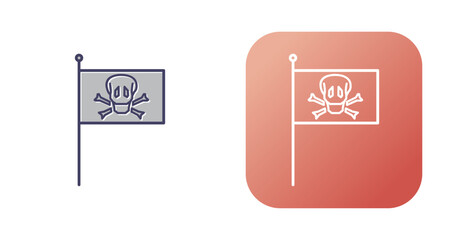 PIrate Flag Vector Icon