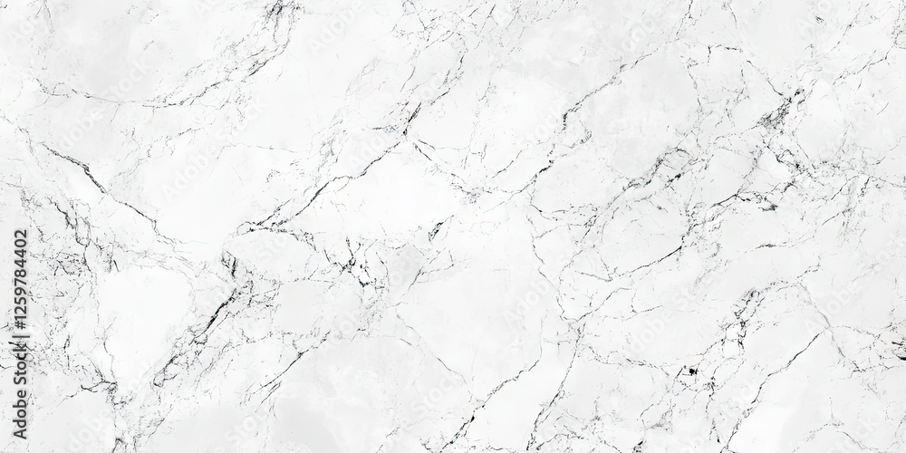 Poster white marble background featuring subtle gray veining with a polished finish, evenly distributed for