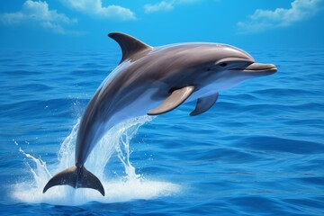 dolphin jumping out of the water