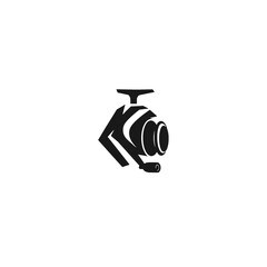 Stylized Black and White Camera Icon Symbol in Minimalist Design
