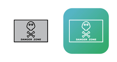 Danger Zone Vector Icon