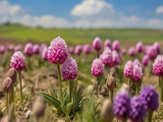 Obraz premium purple flowers in the field