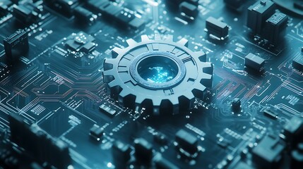 Fototapeta premium circuit board background