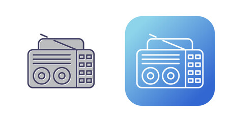 Old Radio Vector Icon