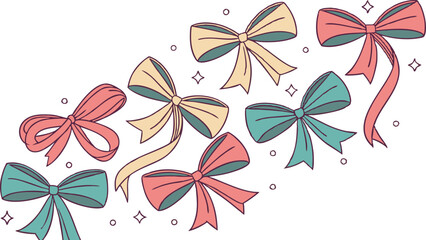 PrintBow illustration, vector illustration
