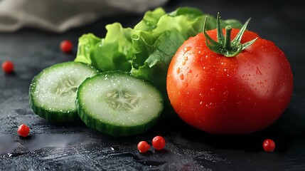 Organic food illustration with groceries for kitchen and culinary designs, highlighting fresh produce and market finds in a lively artistic style, comic book style