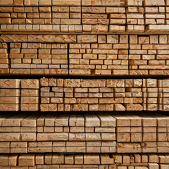 Obraz premium Eco-friendly Materials A close-up of sustainable building materials like recycled wood