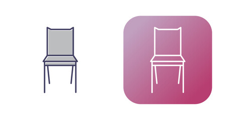 Bedroom Chair Vector Icon