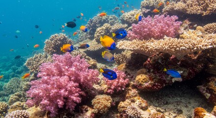 Tropical Fish in Coral Reef
