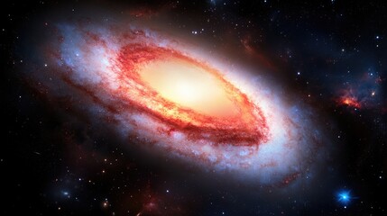 Galactic formation event outer space digital art cosmic environment high-contrast viewpoint celestial concept