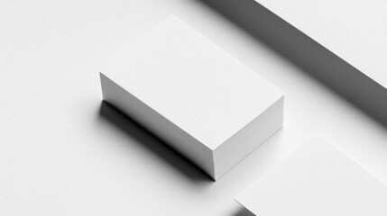 Minimalist White Paper Mockup with Clean Texture on a Light Background