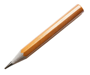 Wooden pencil on a transparent background