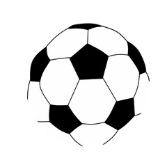 Fototapeta premium White ball in black and white 