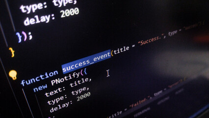 Coding on Screen: Web Development in Progress
