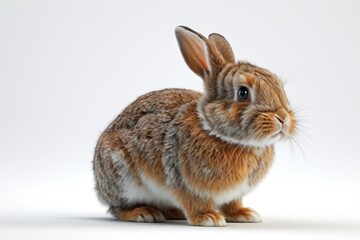 Obraz premium there is a small rabbit that is sitting on the ground