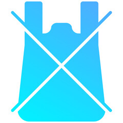 No Plastic Bags Icon