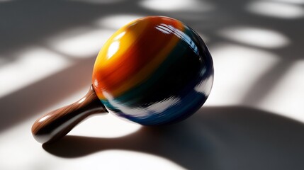 Vibrant Maraca: A Colorful Percussion Instrument
