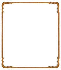 Picture frame with rounded corners, on a transparent background, in PNG format.