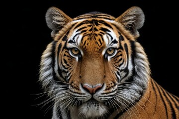 Fototapeta premium there is a tiger that is looking at the camera