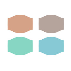 Fototapeta premium Simple Paper Tags Product Labels Collection 