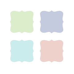 COLORFUL PRODUCT PAPER TAGS COLLECTION VECTOR