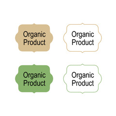 Natural Organic Bio Product Sign Symbol Logo
