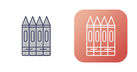 Crayons Vector Icon