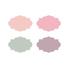 COLORFUL PAPER TAGS DESIGN ELEMENTS VECTOR