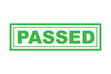 Passed green stamp