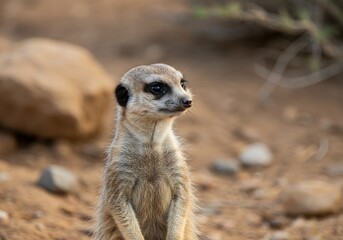 Fototapeta premium Curious Meerkat 