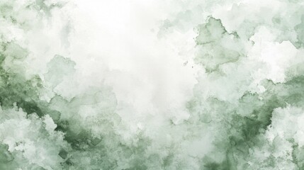 Pale mint green watercolor background with soft shades and gentle brushstrokes. Emphasizing calmness and lightness. Ideal for serene and creative designs.