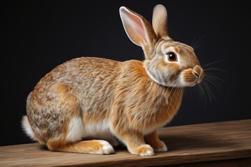Obraz premium there is a rabbit that is sitting on a table